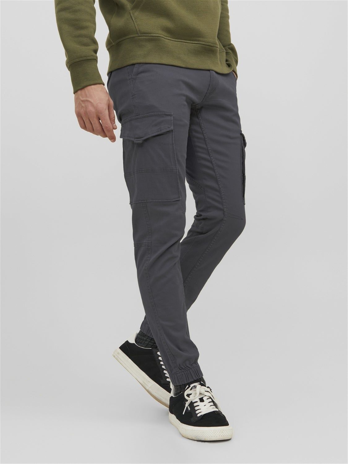 Buy Grey Trousers & Pants for Men by Jack & Jones Online | Ajio.com